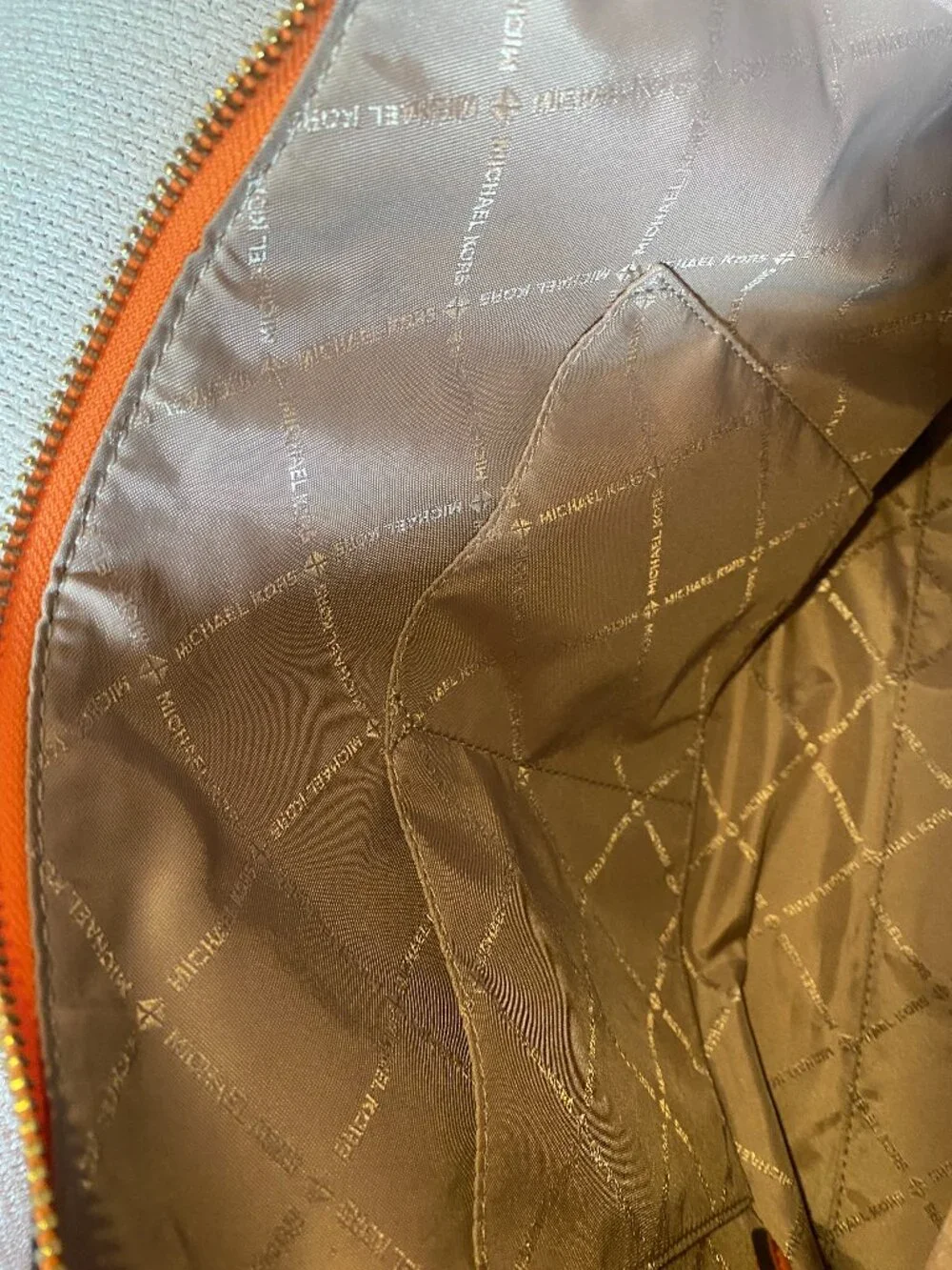 Michael Kors Mandarin Pebbled Leather Shoulder Bag